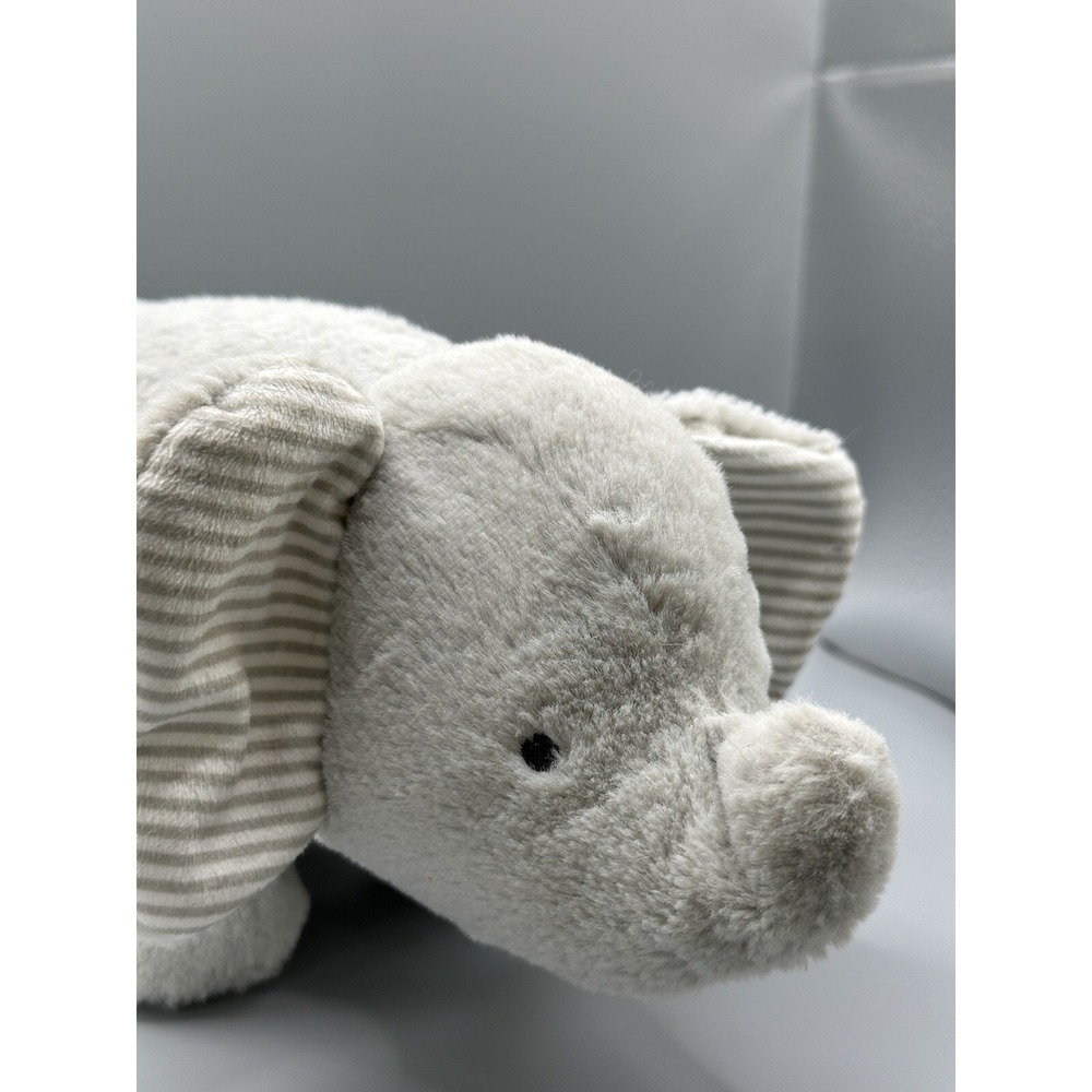 Carter's Elephant Musical Plush Wind Up Gray Stripe 9" Stuffed Animal Grey Works - Picture 7 of 16